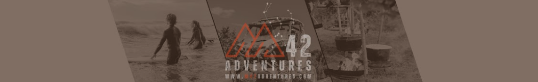 M42 Adventures podcast cover art — Life beyond business — adventure, family, freedom